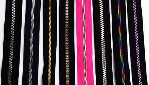 Colorful teeth nylon chain zipper