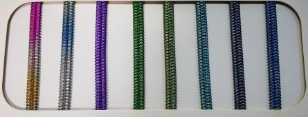Colorful plating nylon teeth coil