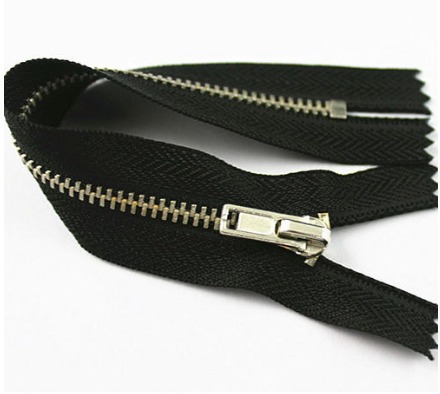 Fire retardant finished zipper