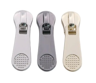 European type metal slider with fancy pullers